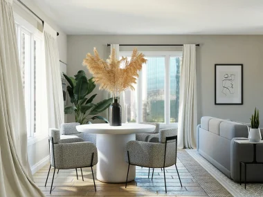 Светло малко интериорно пространство в модерен стил